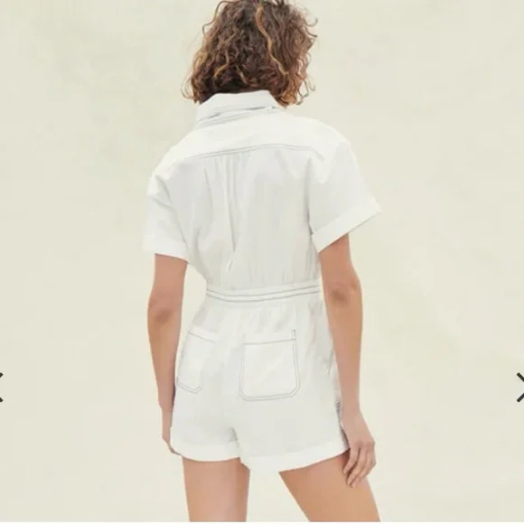 SAYLOR Bijou Romper Size Small in White - Picture 3 of 12